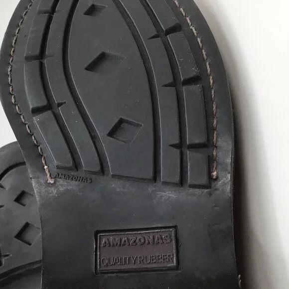 Vintage Men's 11 Toulon Amazonas Burgundy Shoes Monk Strap Leather Punk Gothic - Picture 13 of 13